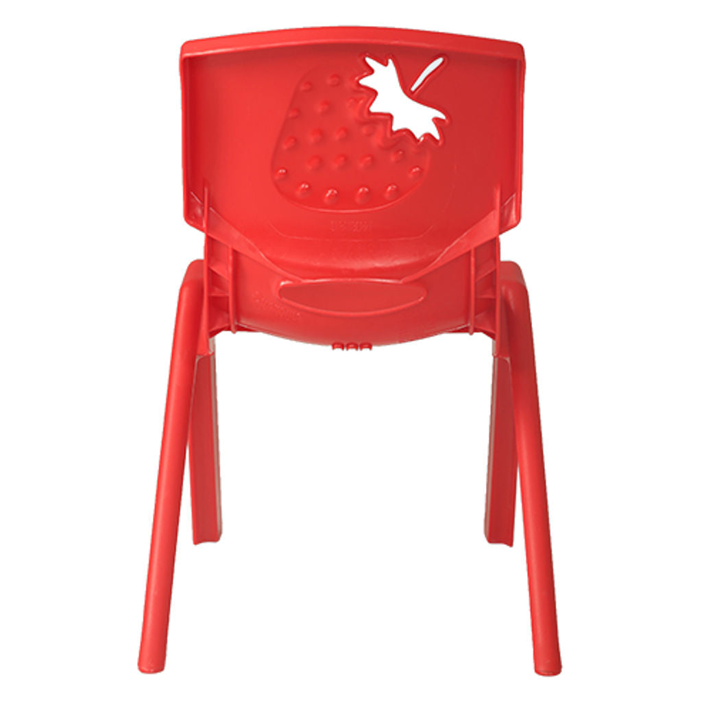 Supreme Strawberry Plastic Baby Chair Red
