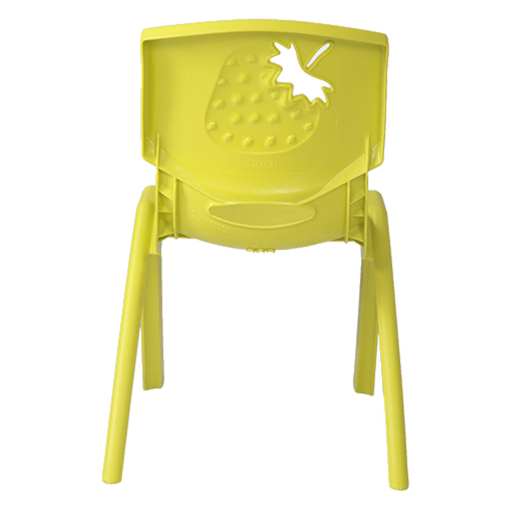 Supreme Strawberry Plastic Baby Chair Lemon Yellow