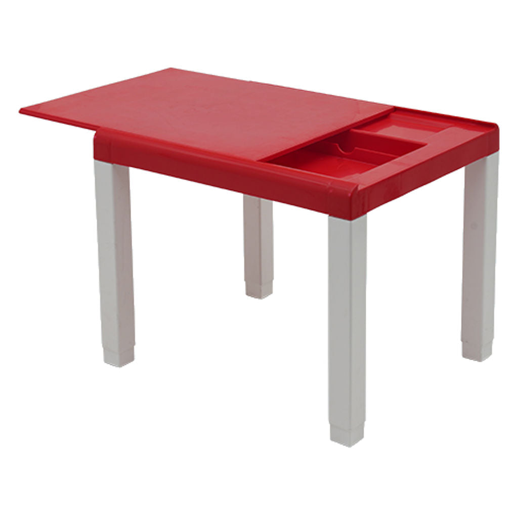 Supreme Zeta Plastic Kids Table Red White