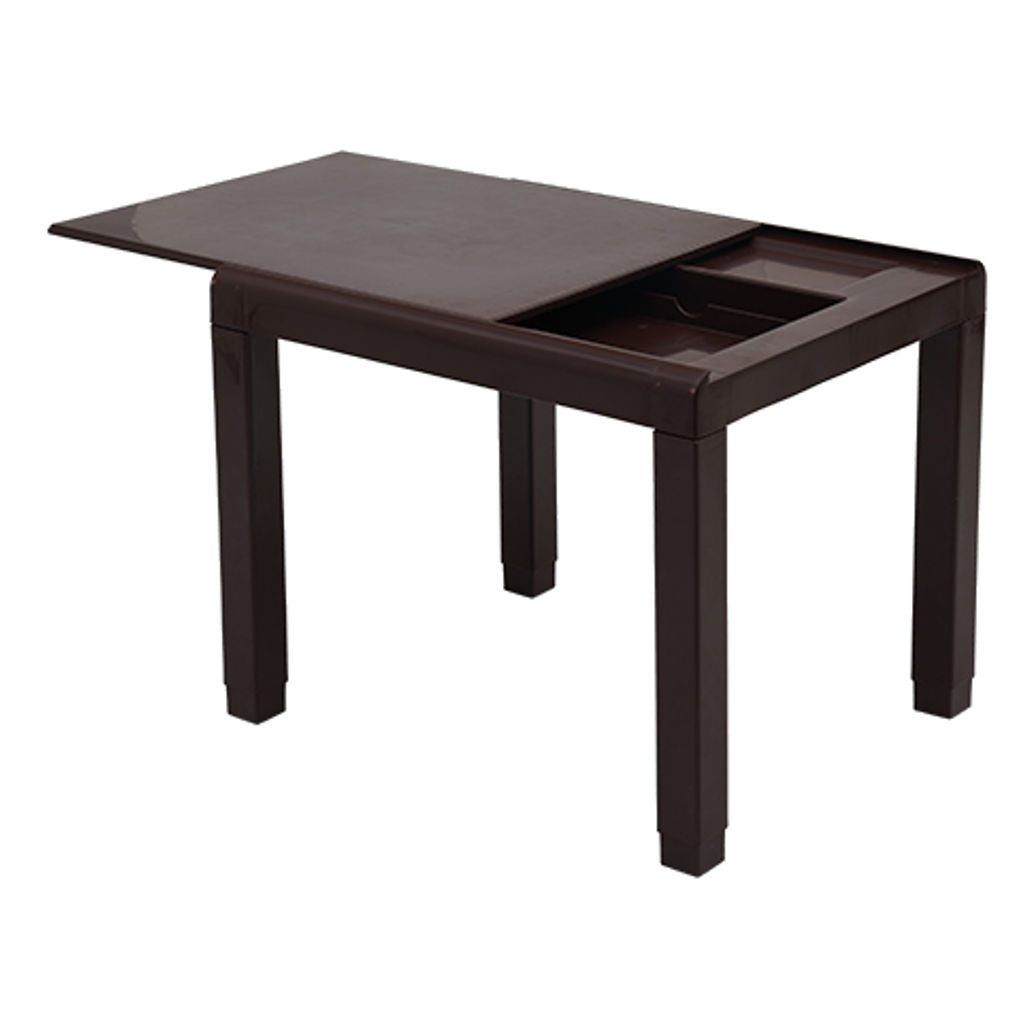 Supreme Zeta Plastic Kids Table Globus Brown