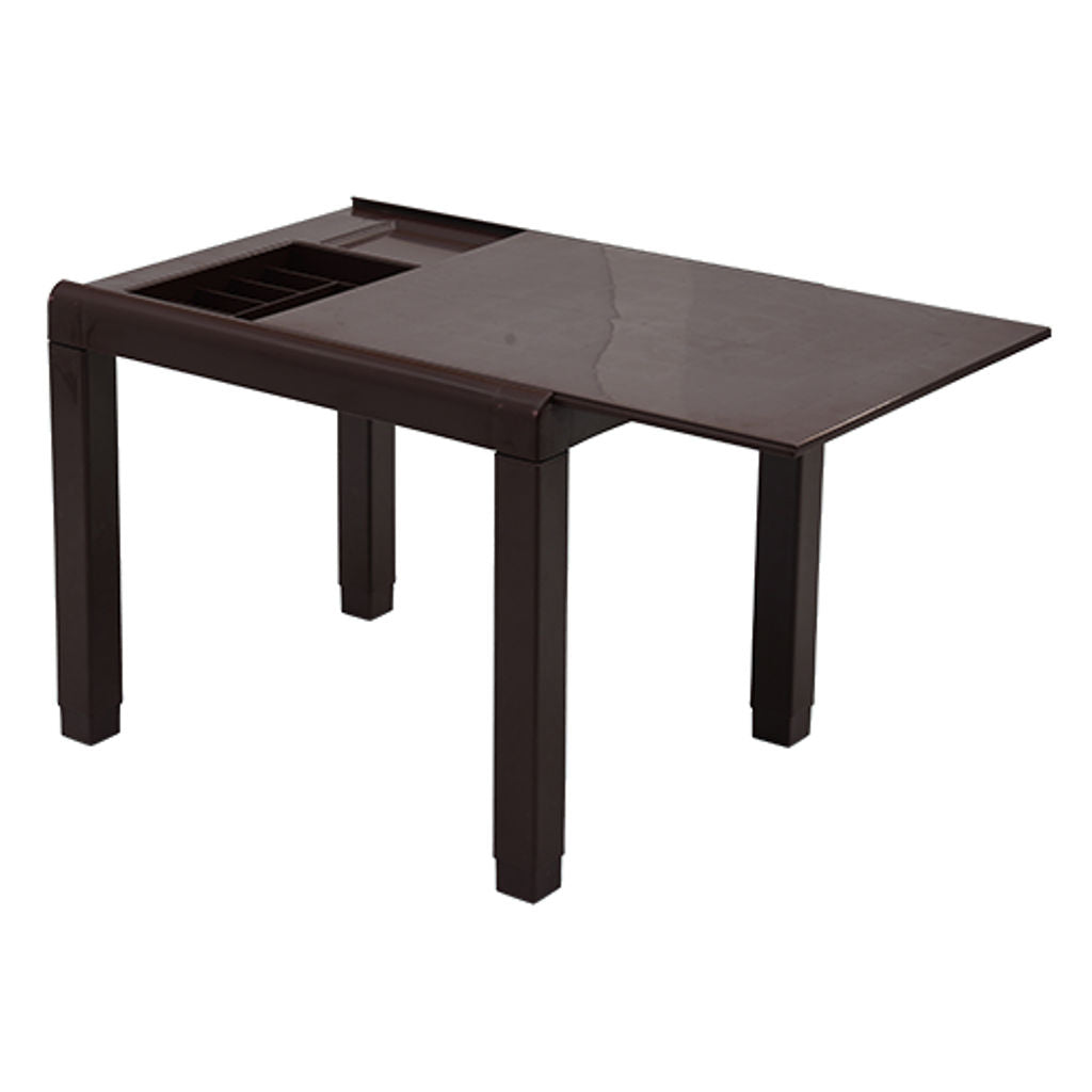 Supreme Zeta Plastic Kids Table Globus Brown