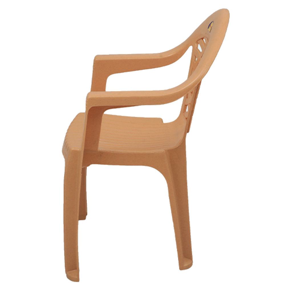 Supreme Arch Plastic Chair Amber Gold