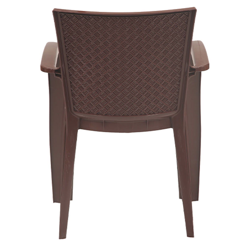 Supreme Degree Premium Plastic Chair Globus Brown