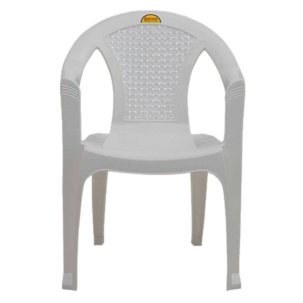 Buy Supreme Optra Plastic Chair Milky White Online at Bestomart