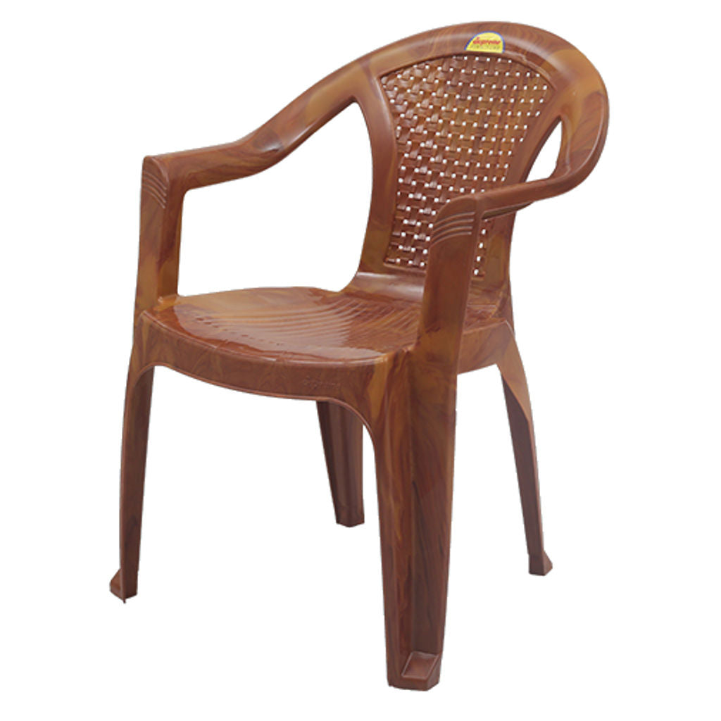 Supreme Optra Plastic Chair Teakwood