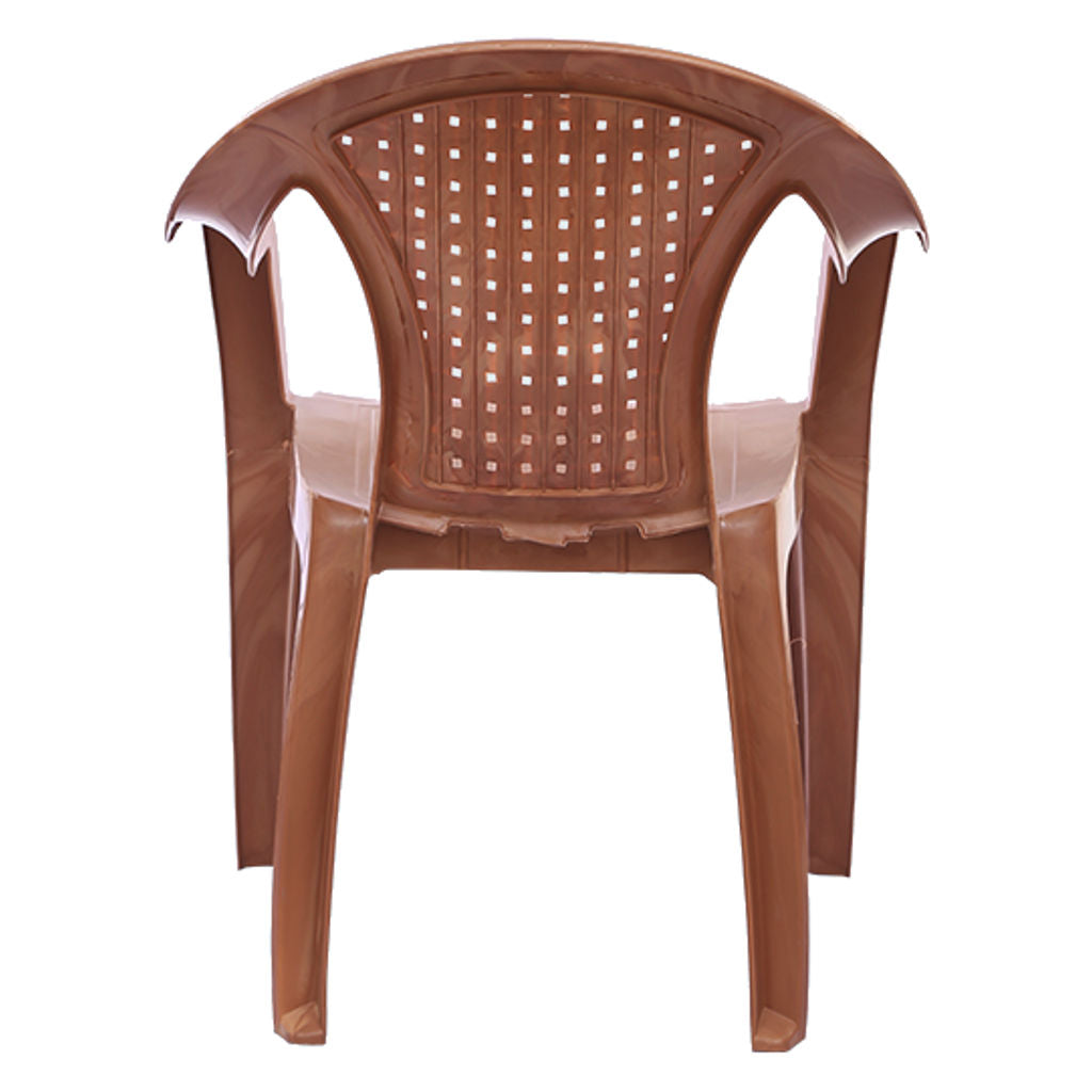 Supreme Timber Plastic Chair Sandalwood