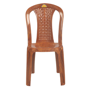 Supreme Dream Armless Plastic Chair Teakwood 
