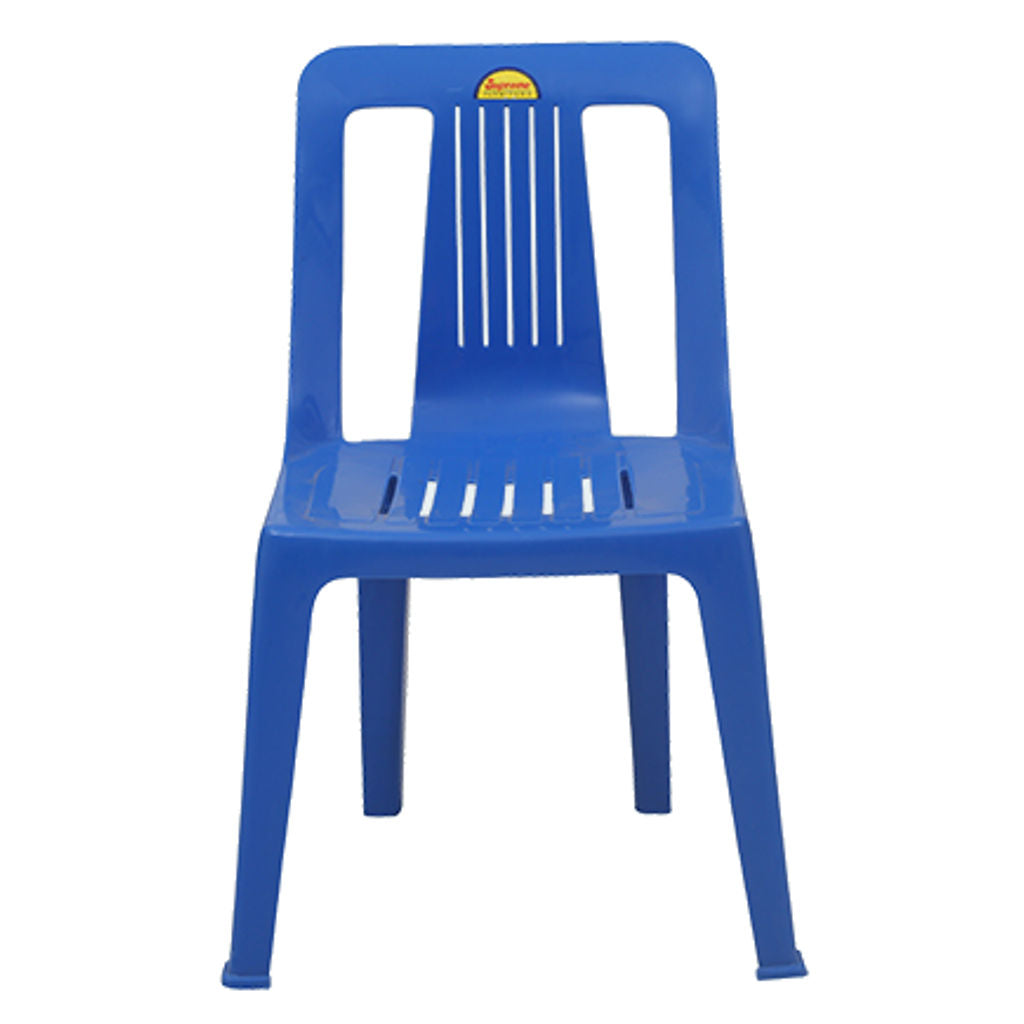 Supreme Lily Armless Plastic Chair French Blue 