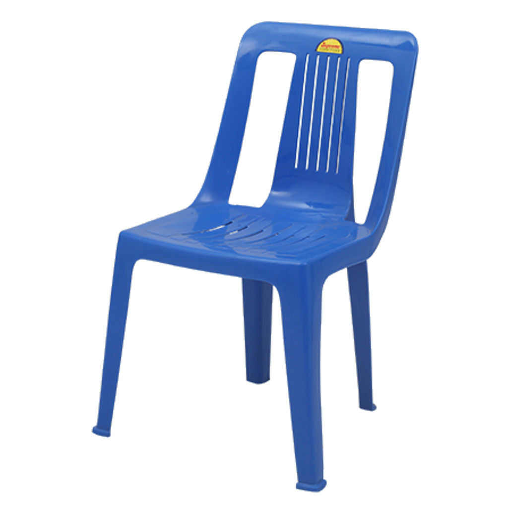 Supreme Lily Armless Plastic Chair French Blue
