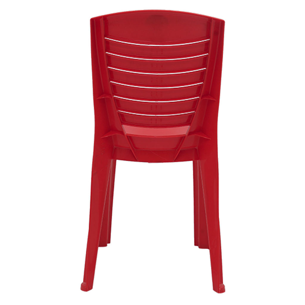 Supreme Sunny Armless Plastic Chair Red