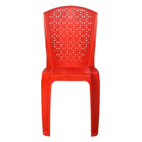 Supreme Activa Armless Designer Plastic Chair Red 