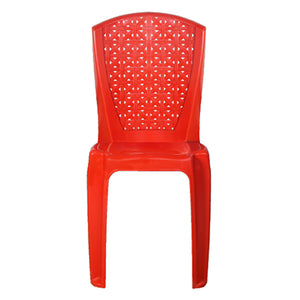 Supreme Activa Armless Designer Plastic Chair Red 