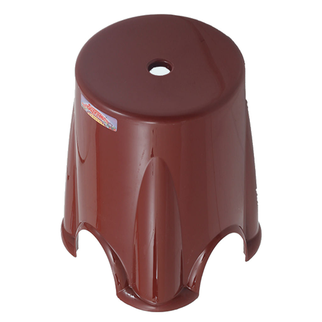 Supreme Hunk Plastic Stool Globus Brown