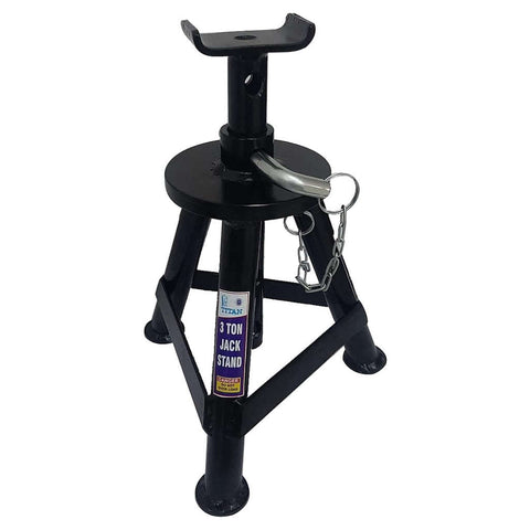 Titan Mild Steel Vehicle Jack Stand 3 Ton Black 