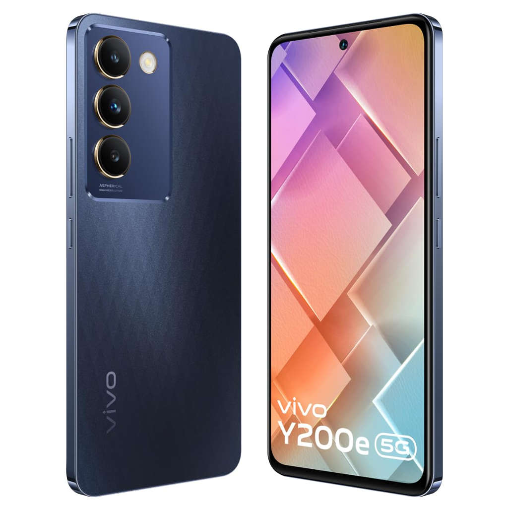 Vivo Y200e 5G Smartphone 6GB RAM 128GB Storage Black Diamond