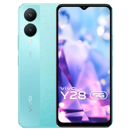 Vivo Y28 5G Smartphone 8GB RAM 128GB Storage Glitter Aqua 