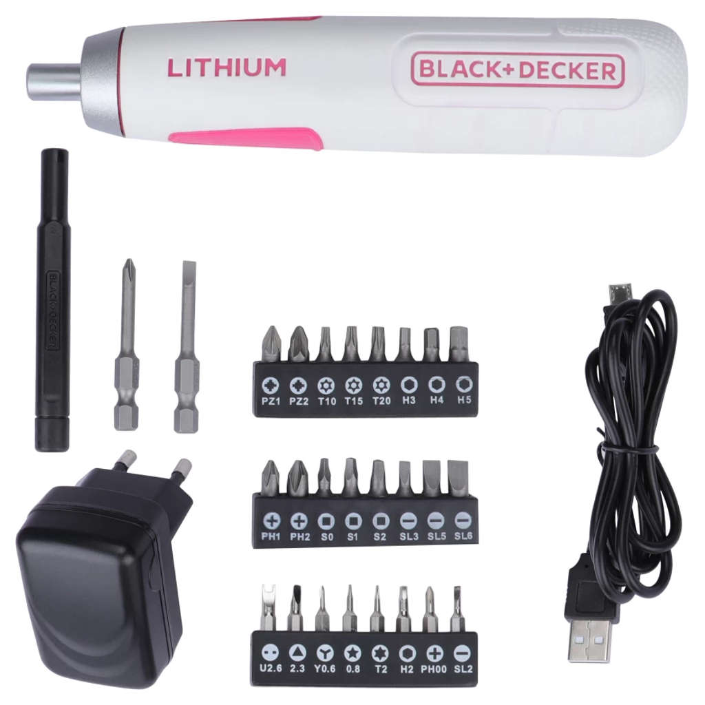 Black & Decker Screw Driver Kits 27 Pcs 3.5 V BD40K27P