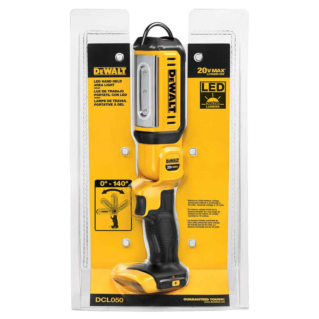 Dewalt Max LED Hand Held Area Light (Bare Tool) 20 V DCL050