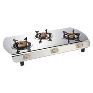 Buy Butterfly Magnum Stainless Steel LPG Gas Stove 3 Burner Silver Online at Bestomart
