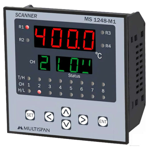 Multispan Temperature Scanner 8 Channel MS-1248-M1 