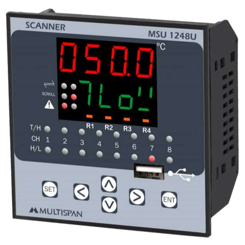Multispan Temperature Scanner 8 Channel MSU-1248U 
