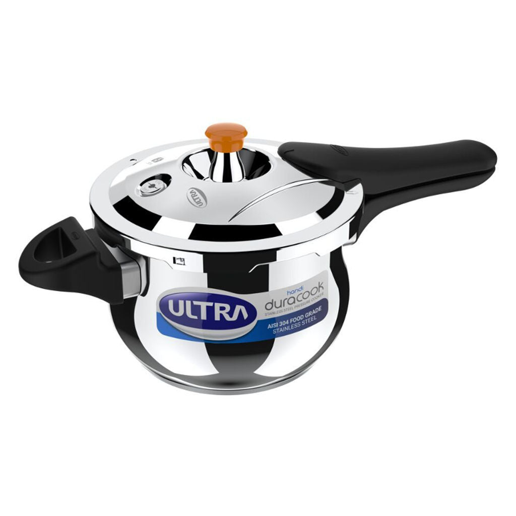 Elgi Ultra Duracook Handi Stainless Steel Pressure Cooker 3 Litre