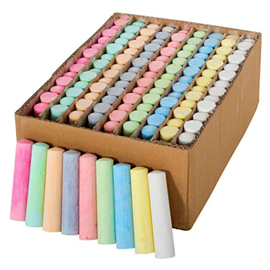 12 PCS Color Chalks In Color Paper Box For Kids And Children - China