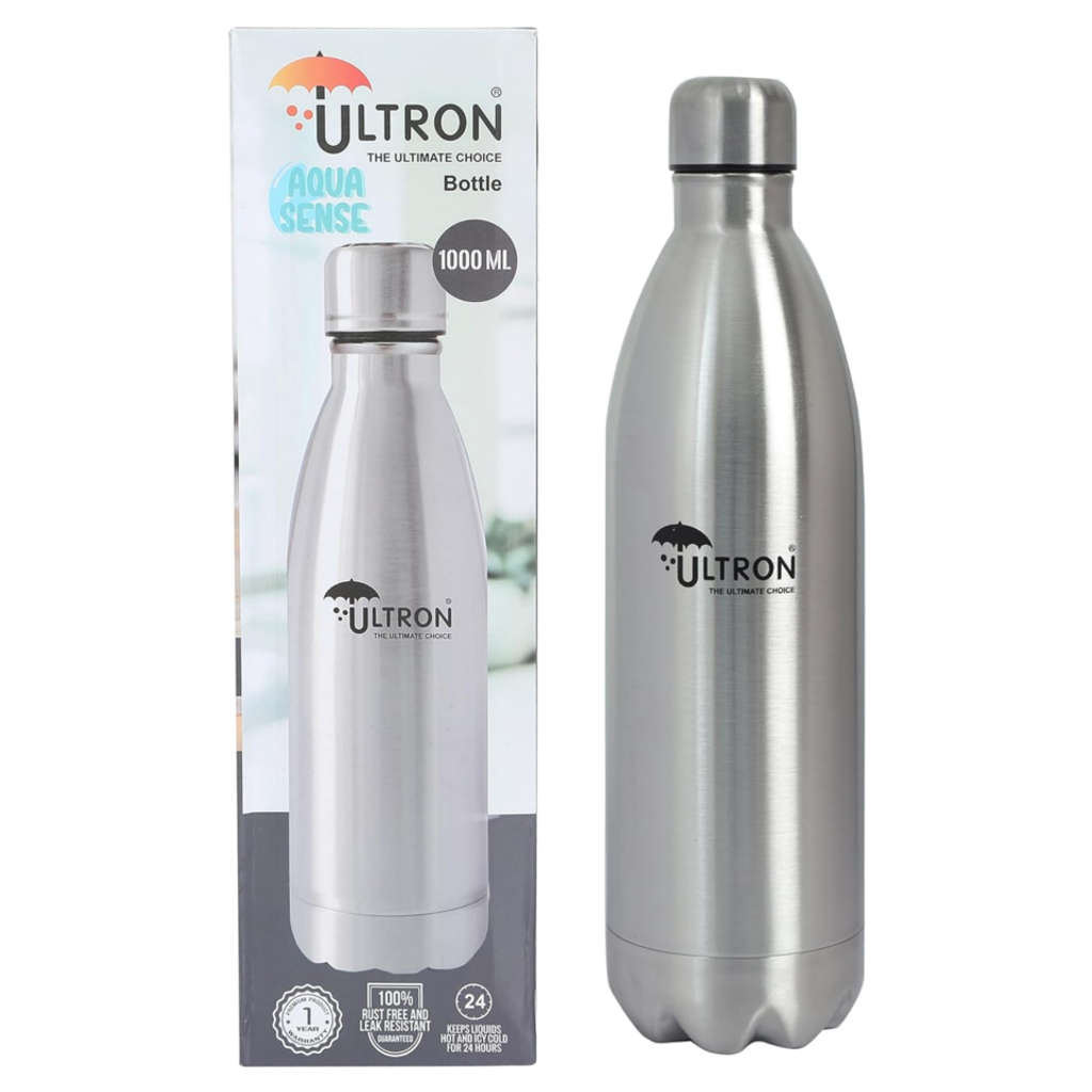 Ultron Aqua Sense Stainless Steel Hot & Cold Water Bottle 1000 ml