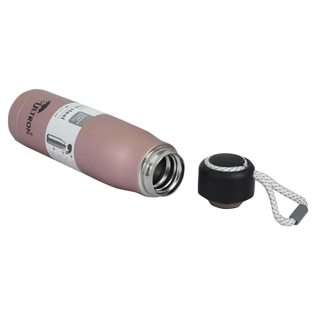 Ultron Aqua Sports Stainless Steel Hot & Cold Water Bottle 500 ml Pink