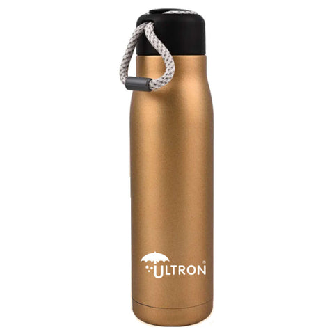 Ultron Aqua Sports Stainless Steel Hot & Cold Water Bottle 500 ml Gold 
