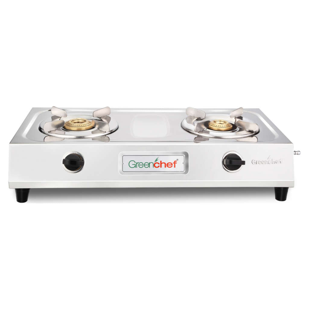 Greenchef Milano Stainless Steel Gas Stove 2 Burner Online at Bestomart
