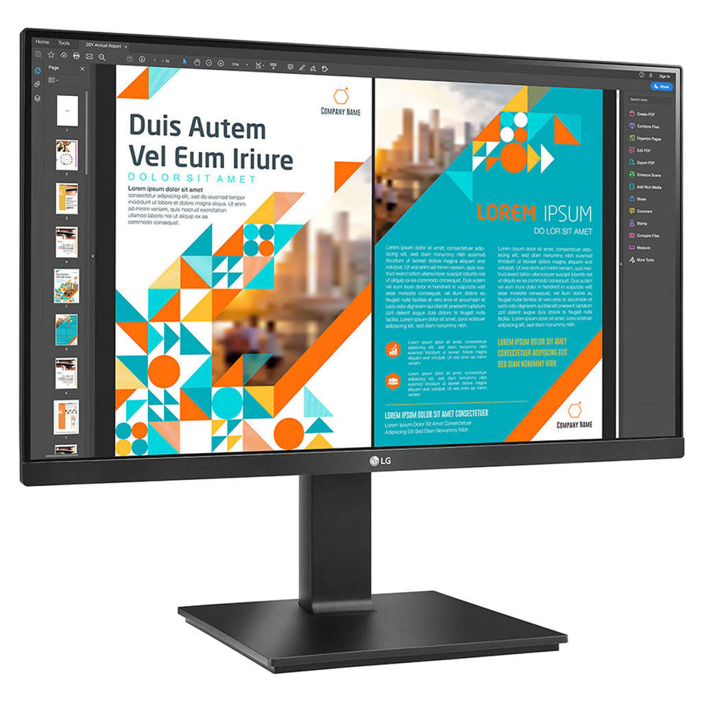 LG QHD IPS Monitor With AMD FreeSync 23.8 Inch Black 24QP550