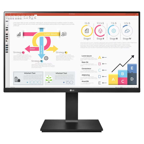 LG QHD IPS Monitor With Daisy Chain And USB Type-C 23.8 Inch Black 24QP750 