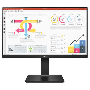 LG QHD IPS Monitor With Daisy Chain And USB Type-C 23.8 Inch Black 24QP750 