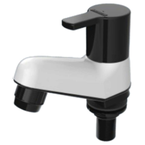Watertec Flexo Aqua Series Pillar Tap Black White AQL-144003 