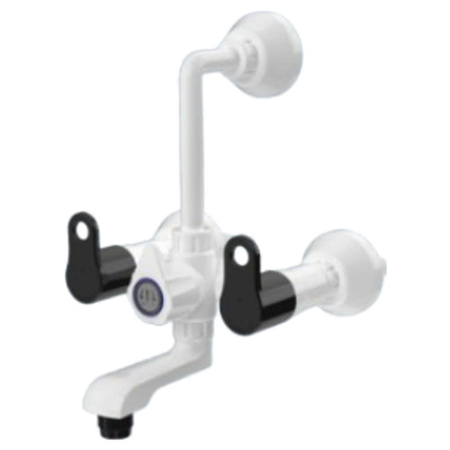 Watertec Flexo Ebony Series Wall Mixer Black White EBL-146009 