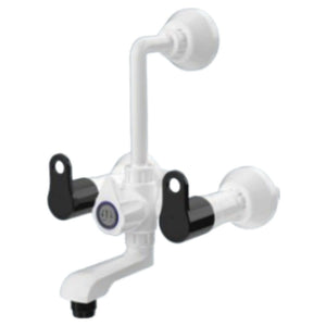 Watertec Flexo Ebony Series Wall Mixer Black White EBL-146009 