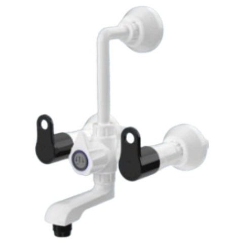 Watertec Flexo Ebony Series Wall Mixer Black White EBL-146009 