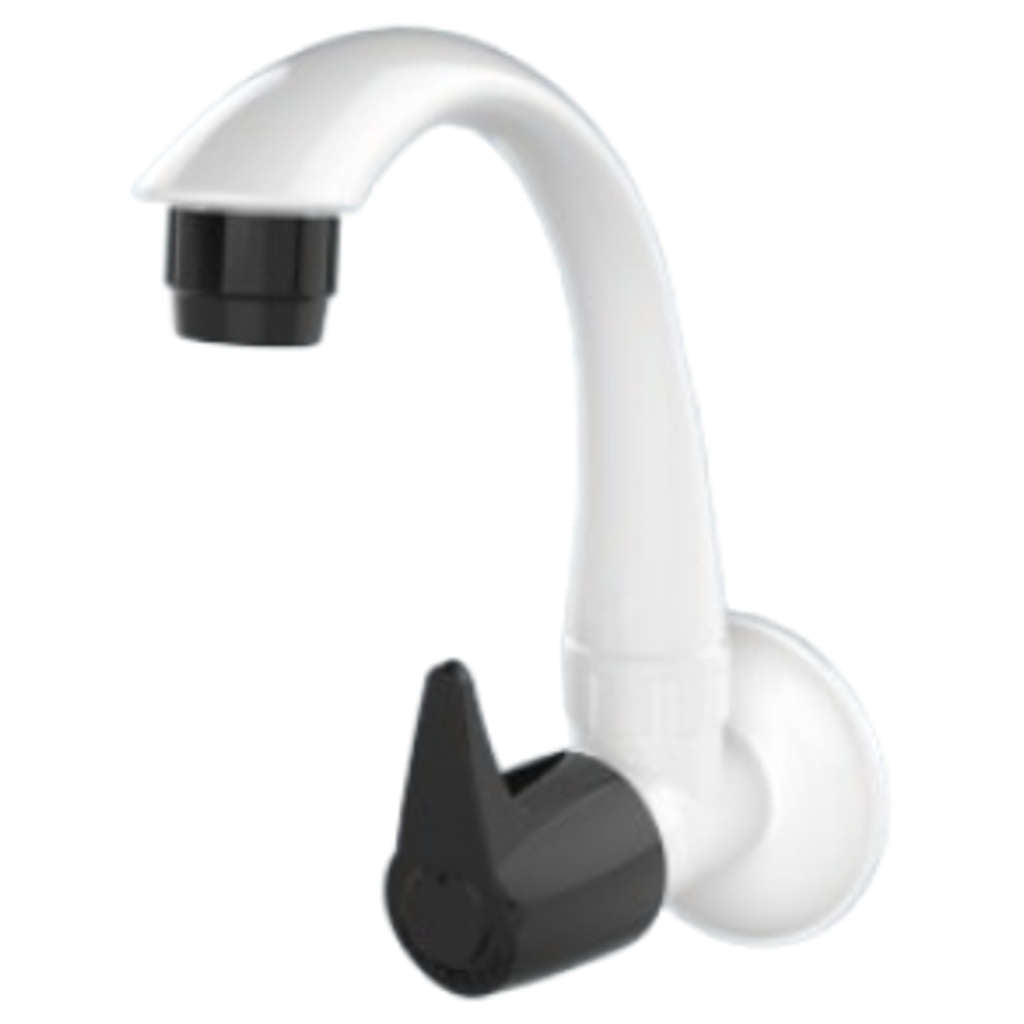 Buy Watertec Flexo Razo Series Wall Sink Tap Short Spout Black White RZ ...