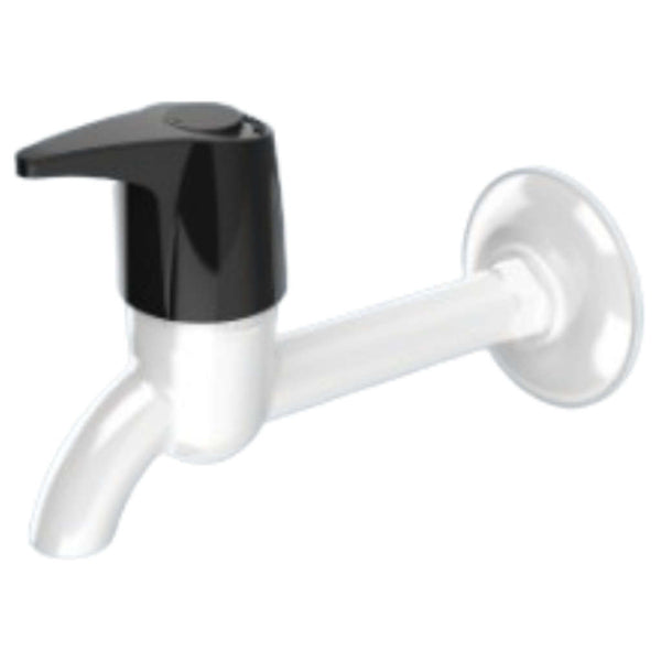 Buy Watertec Flexo Razo Series Long Body Bib Tap 180mm Black White RZ ...