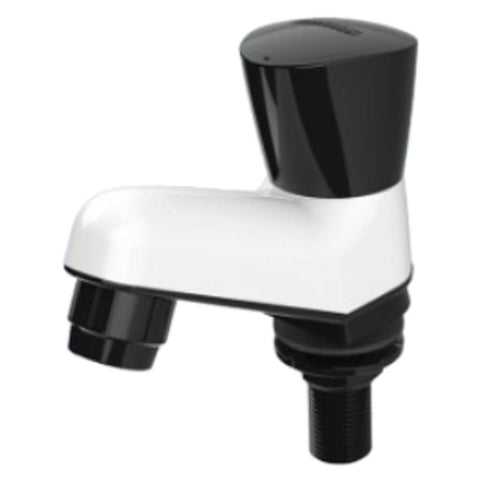 Watertec Flexo Ovlo Series Pillar Tap Black White OV-812003 