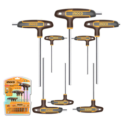 Ingco T-Handle Hex Wrench Set Of 8 Pcs HHKT80818 