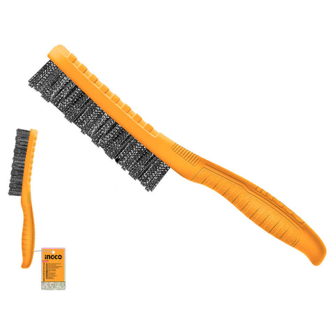 Ingco Steel Wire Brush With Plastic Handle 270 mm HKTWB2705 