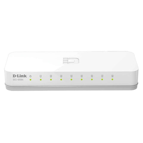 D-Link 8 Port 10/100 Mbps Unmanaged Switch DES-1008C 