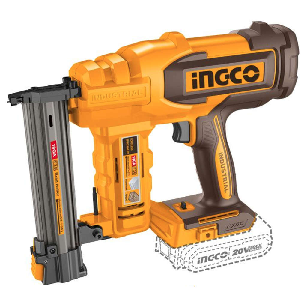 Ingco Cordless Brad Nailer 20 V CBNLI2005