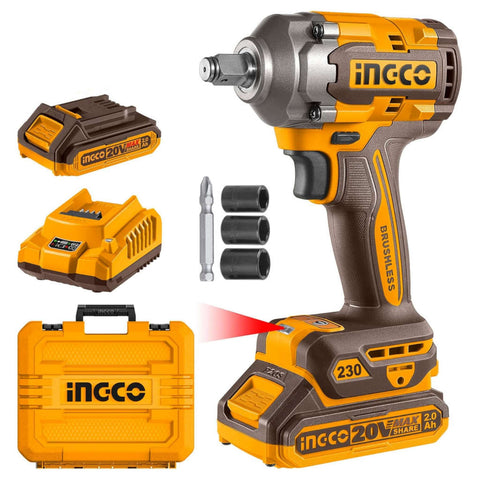 Ingco In Cordless Impact Driver Wrench 20 V CIWLI20236