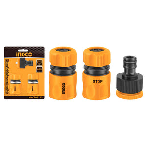 Ingco Hose Quick Connector Set Of 3 Pcs HHCS03122 