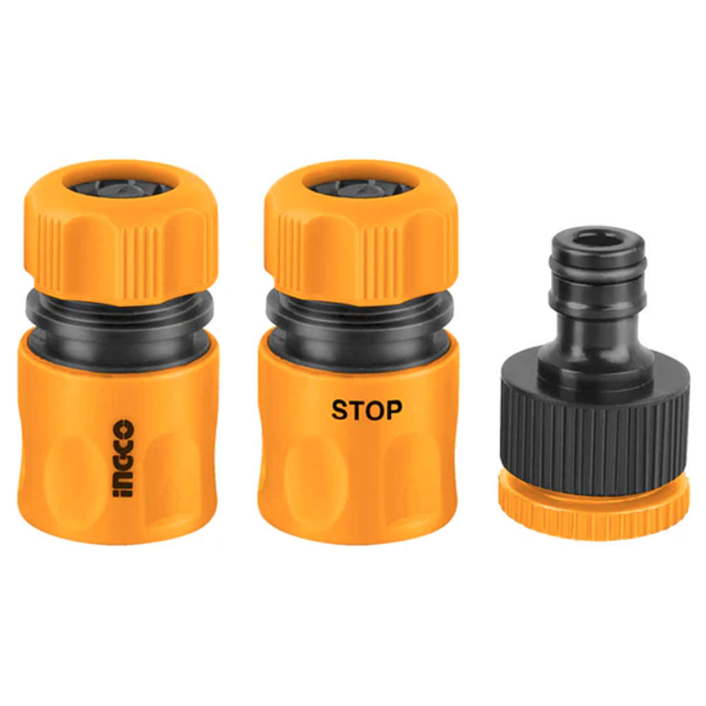 Ingco Hose Quick Connector Set Of 3 Pcs HHCS03122