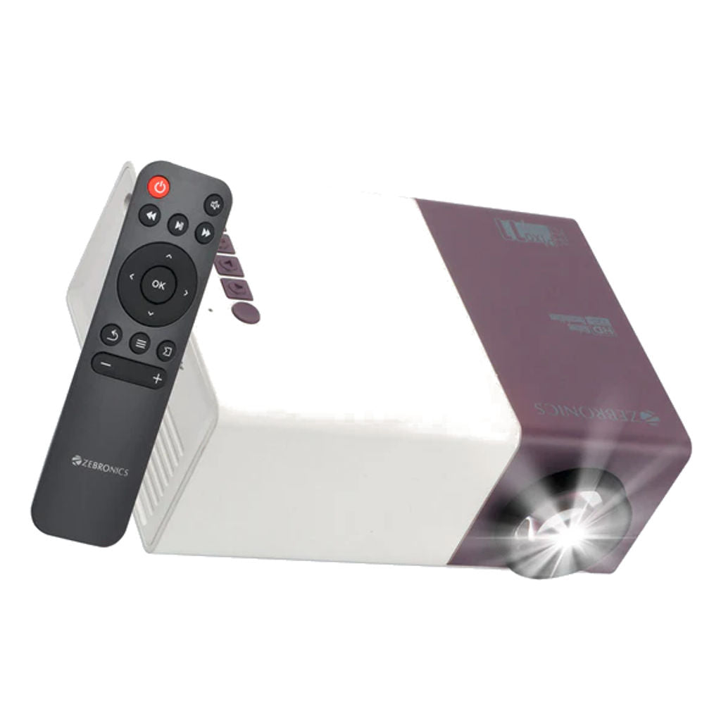 Mini Projectore Zebronics Zebronics Zeb PixaPlay 11 Portable LED Projector Online at Bestomart ...