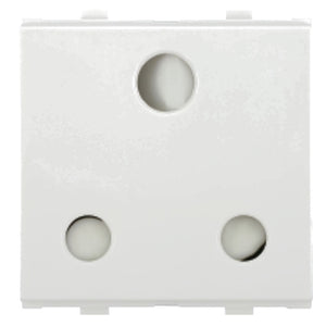 Lisha 3 Pin Socket 6A White 7011A 